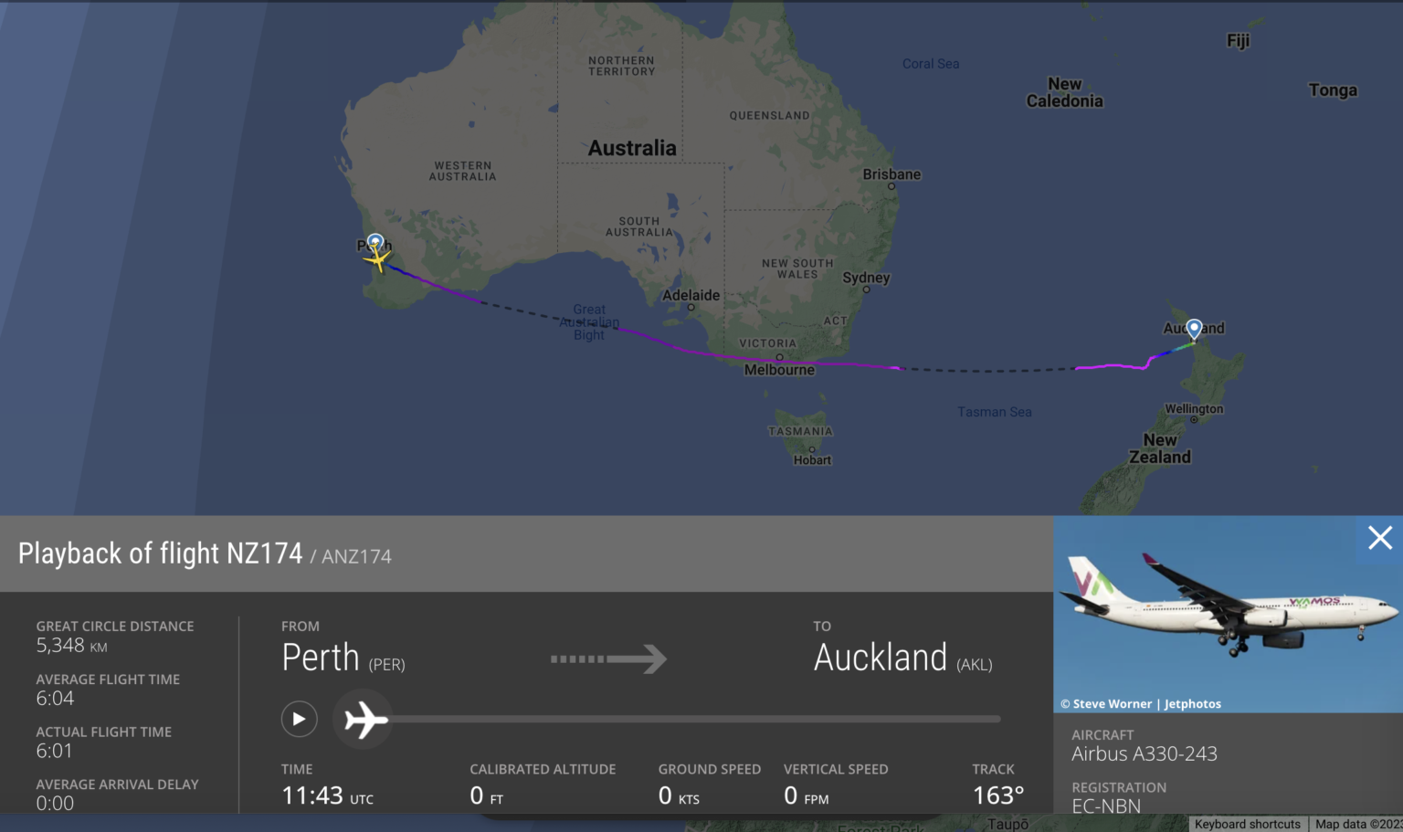 air new zealand perth to auckland wamos air